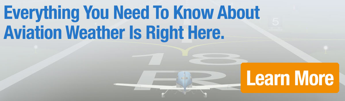 Start learning aviation weather right now.